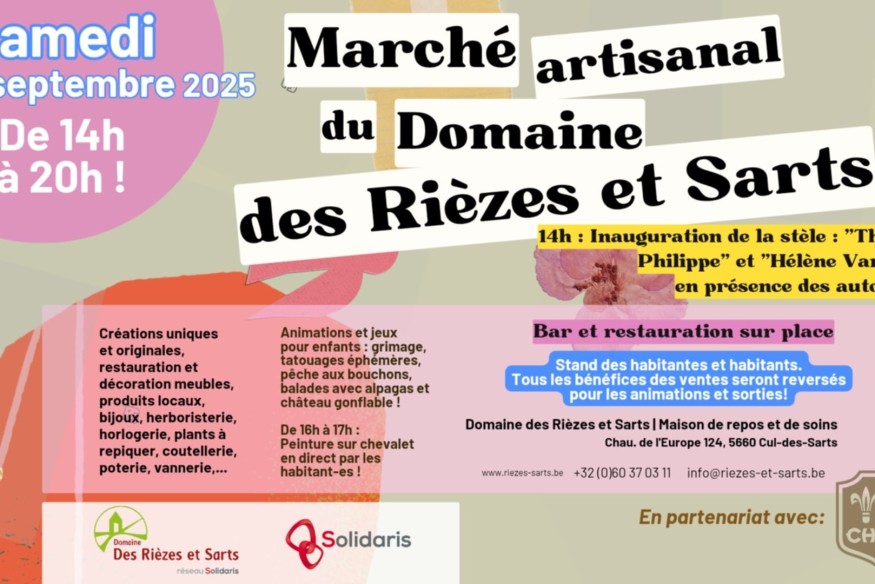 Le marché artisanal du Domaine des rièzes et des sarts